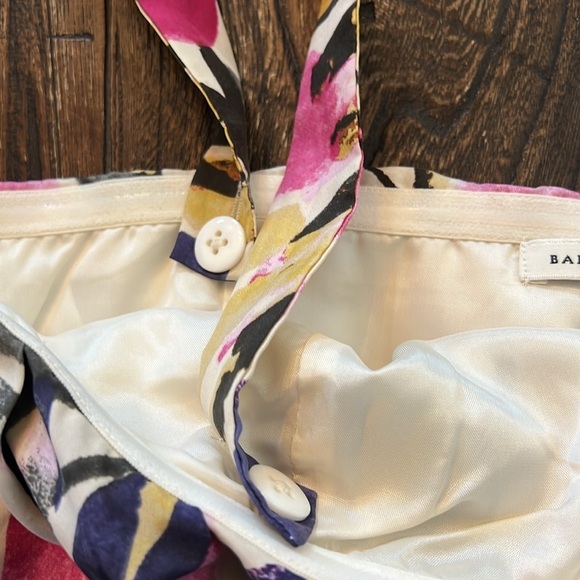 Banana Republic Silk Floral Knotted Strapless Convertible Dress Size 8 - Picture 8 of 11